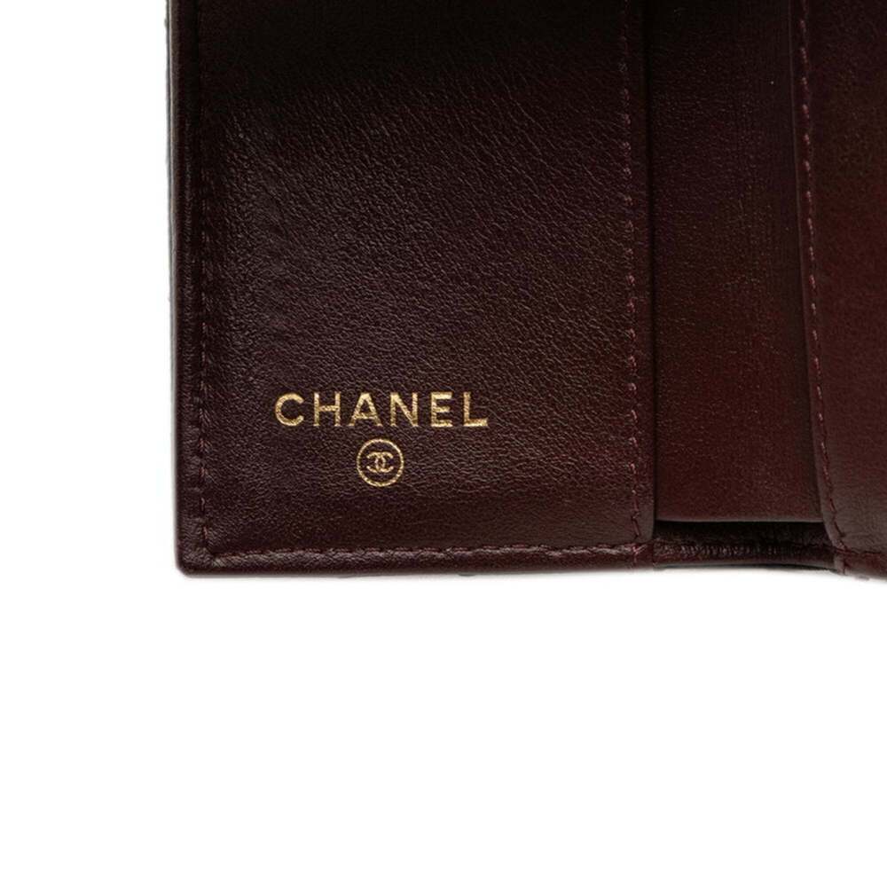 CHANEL Black Caviar Leather Logo Wallet - Picture 6 of 8